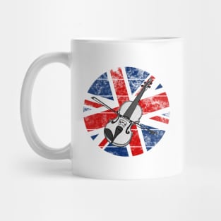 Violin UK Flag Britain Violinist British Musician Mug